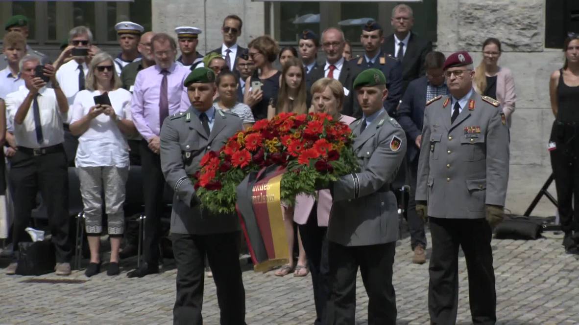 Germany: Merkel commemorates 75th anniversary of assassination attempt on Hitler