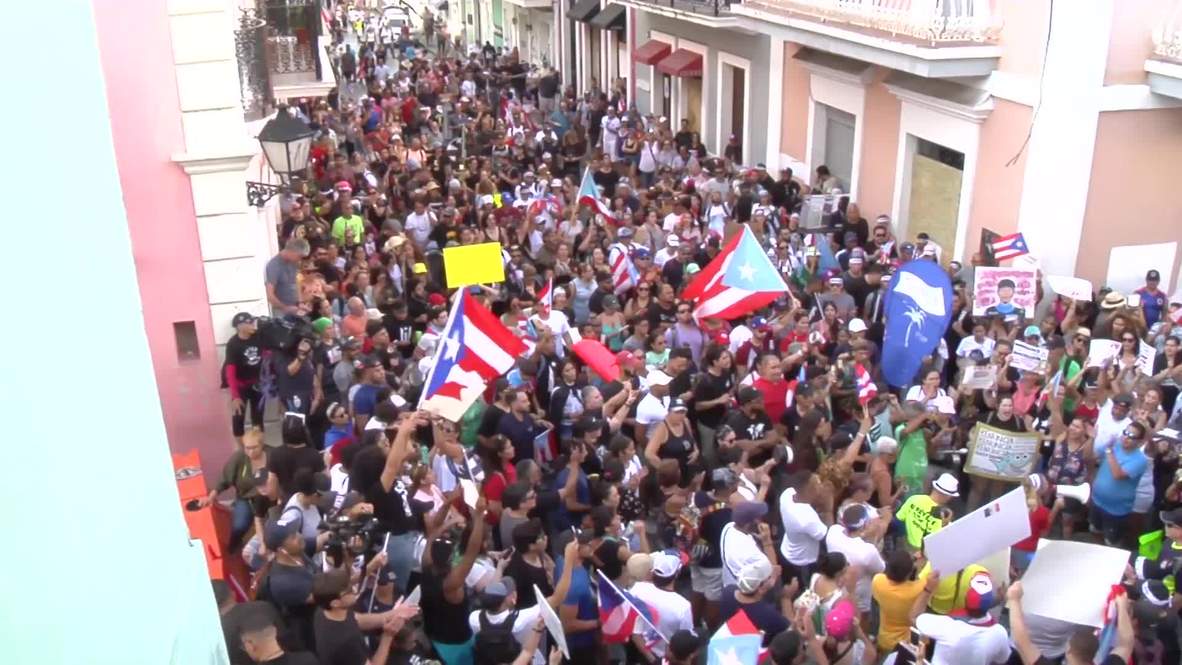 Puerto Rico: Continúan las protestas exigiendo la renuncia del gobernador