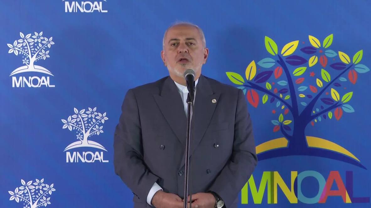 Venezuela: Zarif acusa a EE.UU. de "terrorismo económico" durante la reunión del MNOAL