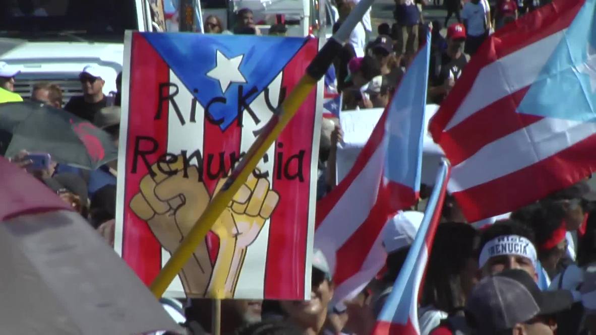 Puerto Rico: Anti-govt. protests hit San Juan for the 10th day in a row
