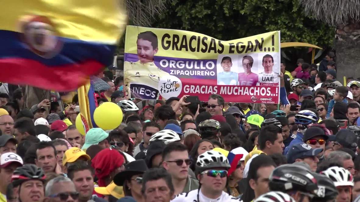 Colombia: La ciudad natal de Egan Bernal celebra su victoria en el Tour de Francia 2019