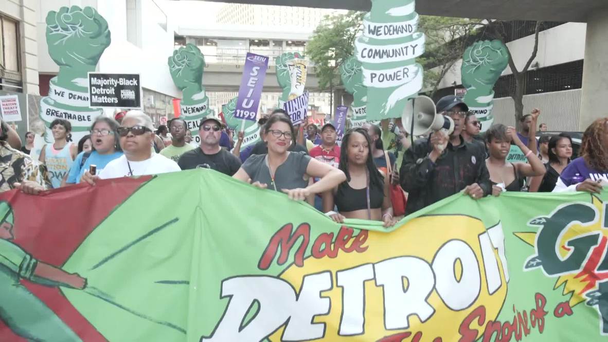 USA: Protesters push for 'Green New Deal' amid Democratic primary debates