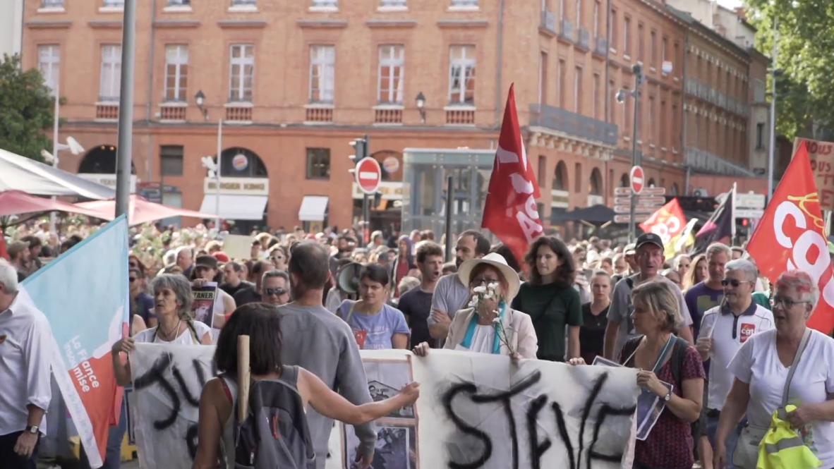France: Toulouse rally honours body found in river following police action