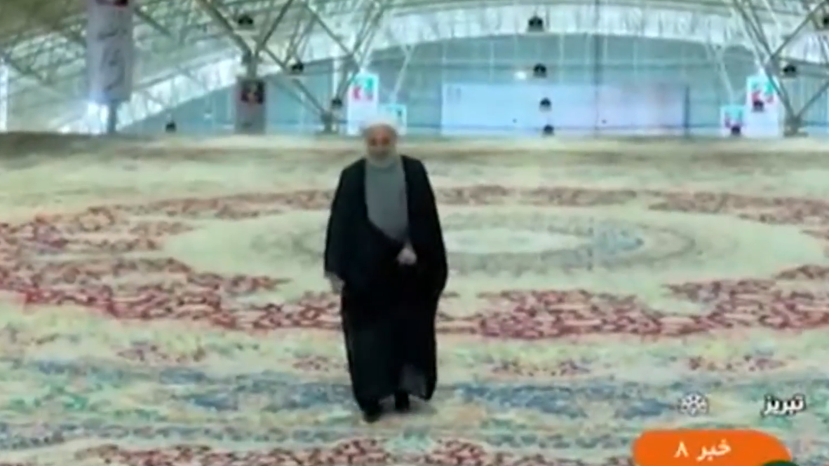 Iran: Rouhani introduces 'world's largest' handwoven carpet