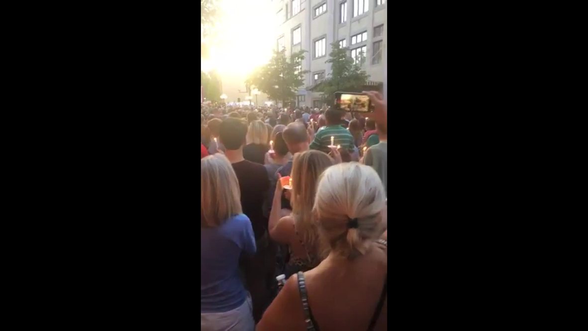 USA: Candlelight vigil held for victims of mass shooting in Dayton