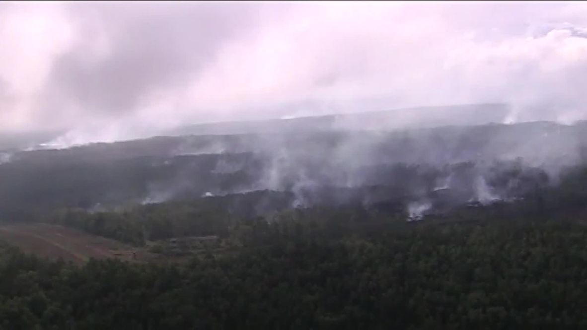 Rusia: Imágenes aéreas el depósito de municiones en Siberia devastado tras las explosiones