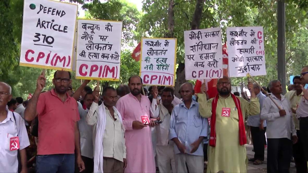 India: Left-wing parties protest decision to strip Kashmir of special status
