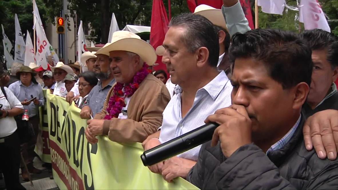 México: "Nos sentimos abandonados" - campesinos llegan a la capital para protestar contra el Gobierno