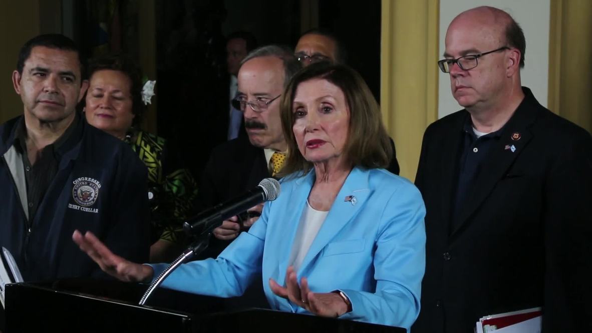 Guatemala: Pelosi afirma que el trato de los EE.UU. a los migrantes es 'vergonzoso'