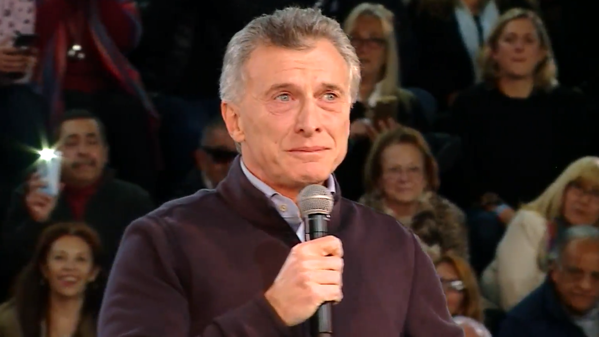 Argentina: Macri cierra entre lágrimas la campaña a las primarias