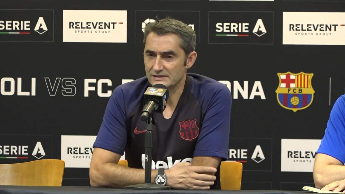 USA: Valverde welcomes 'heightened scrutiny' as Barca boss
