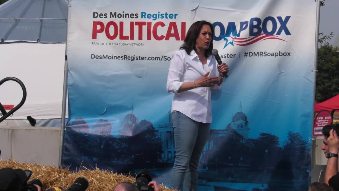 USA: Harris calls on Walmart to halt gun sales at Iowa State Fair