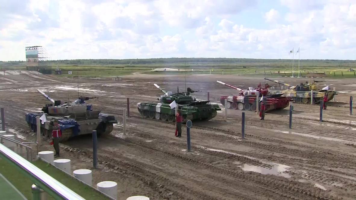 Russia: Home team reaches tank biathlon final
