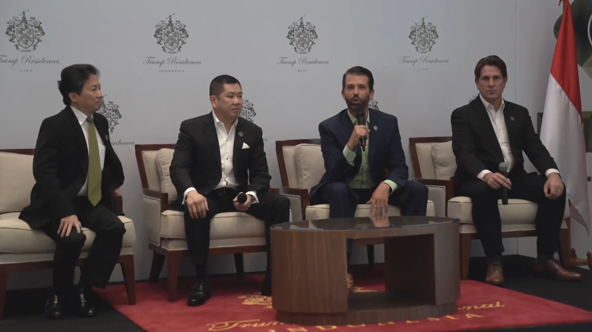 Indonesia: Trump Jr. defends family's business at luxury property sales event