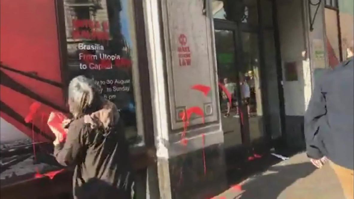 UK: Activists vandalise Brazil's London embassy to protest Amazon deforestation