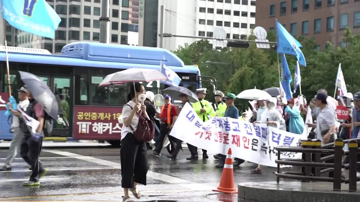 South Korea: Anti-Japan protest held in Seoul on anniversary of liberation