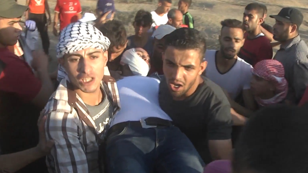 Palestina: Al menos 63 manifestantes heridos por las fuerzas israelíes durante protesta en la frontera de Gaza
