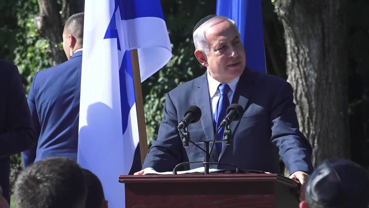 Ucrania: Zelenskiy y Netanyahu conmemoran a víctimas de Babi Yar en Kiev