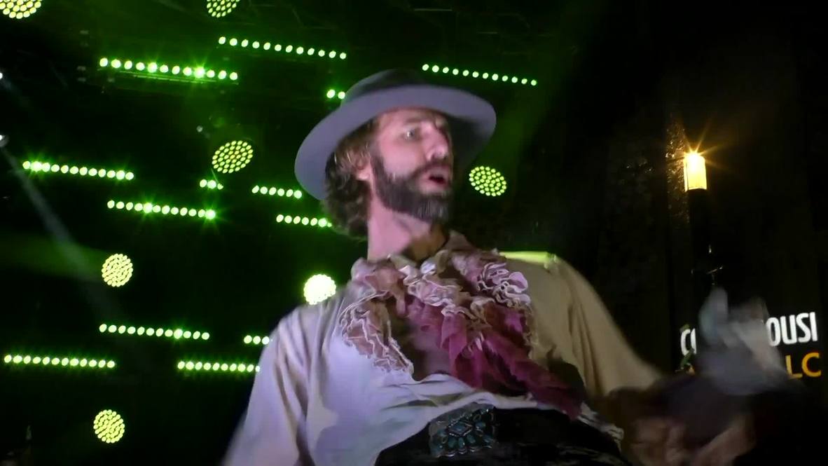 Rob 'The Marquis' Messel declared winner at World Air Guitar Championship
