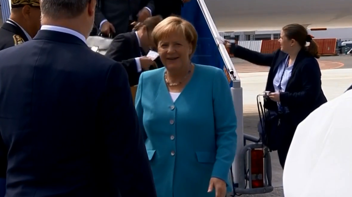 Francia: Merkel y Conte aterrizan en Biarritz para el inicio de la cumbre del G7