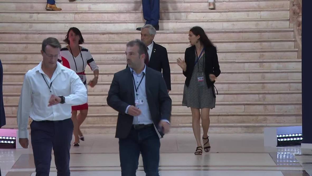 Francia: El presidente de Chile, Sebastián Piñera, asiste a la cumbre del G7 en Biarritz