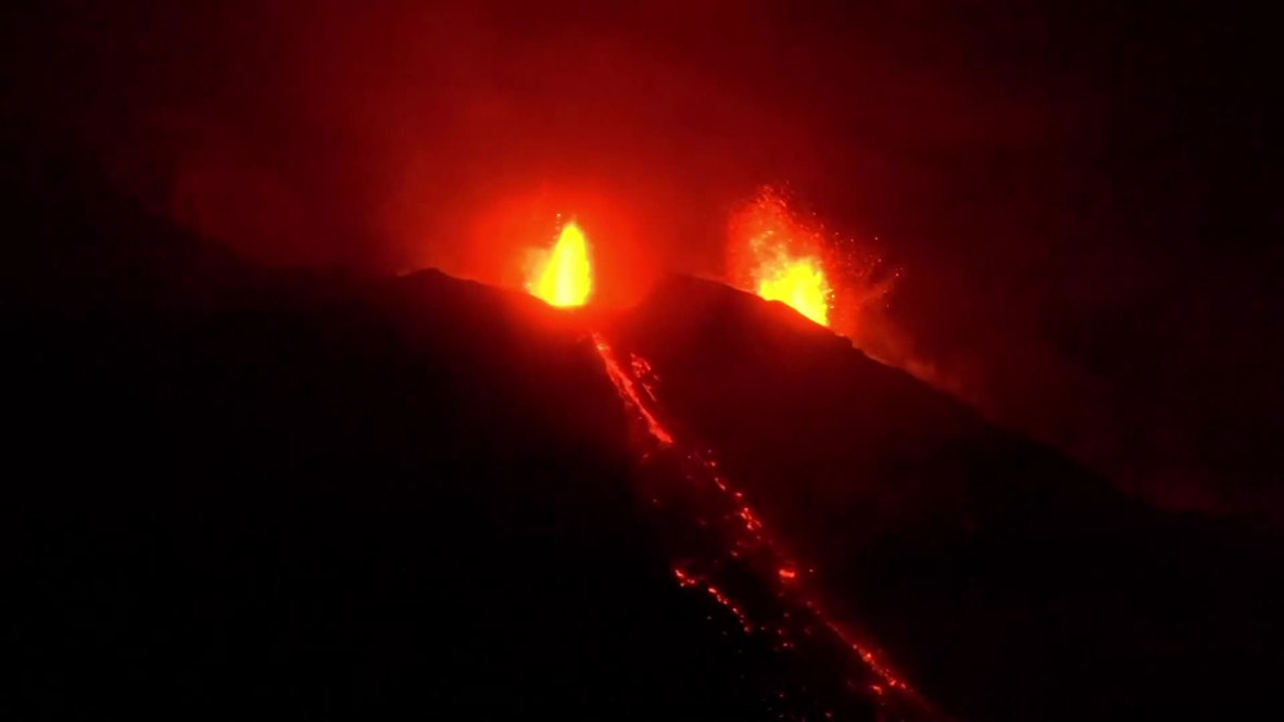 Italy: Stromboli volcano erupts for second time in two months