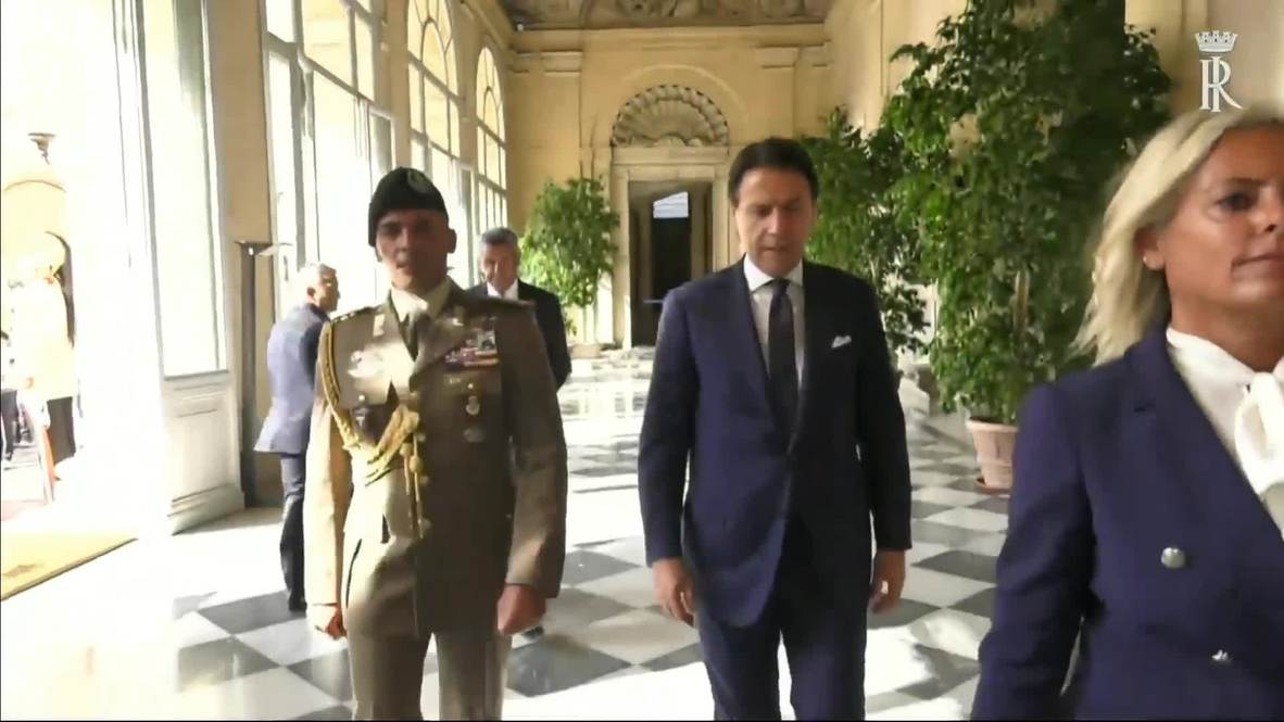 Italy: Conte arrives at presidential palace for mandate to form new government
