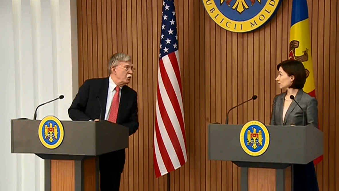 Moldova: Bolton tells PM Sandu US supports Chisinau’s ‘sovereignty and independence’