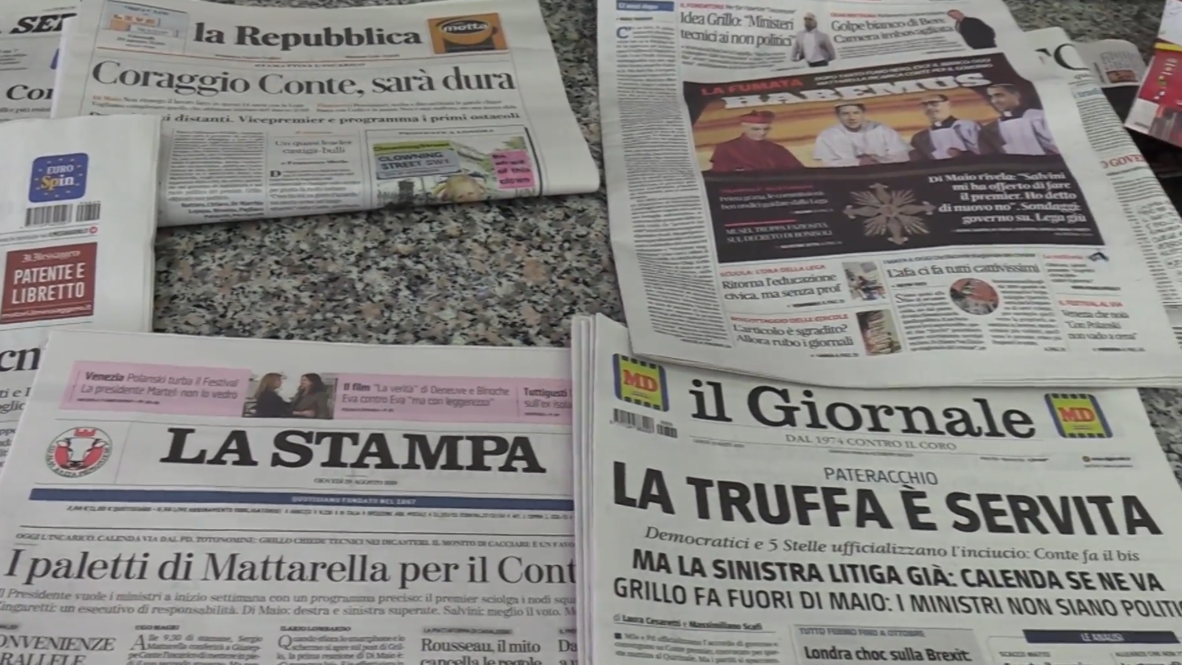 Italy: Romans react to new Conte government mandate