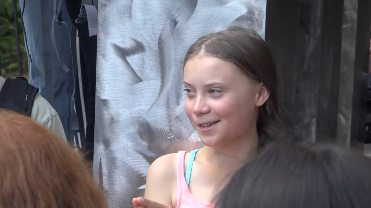 EE.UU.: Greta Thunberg se une a cientos de manifestantes para protestar frente a la ONU