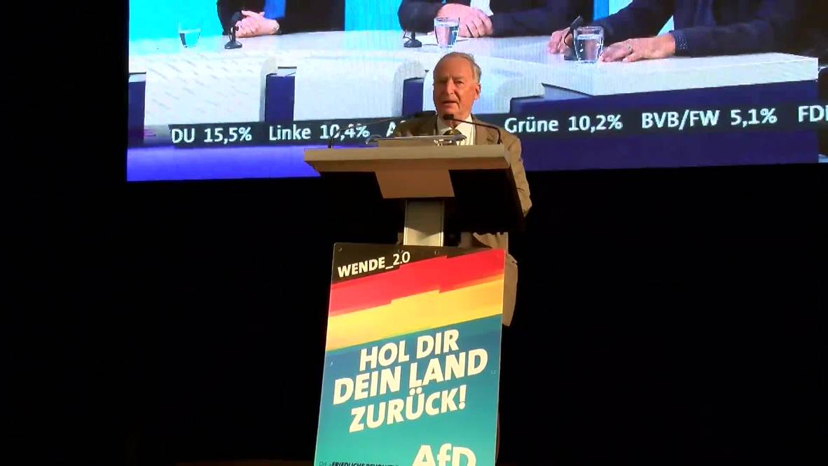 Germany: AfD's Gauland says 'the fight starts now' after historic state election results