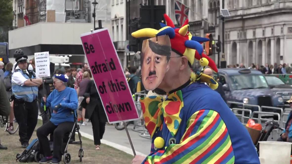 UK: 'People's vote' protesters rally in London during crucial Brexit vote