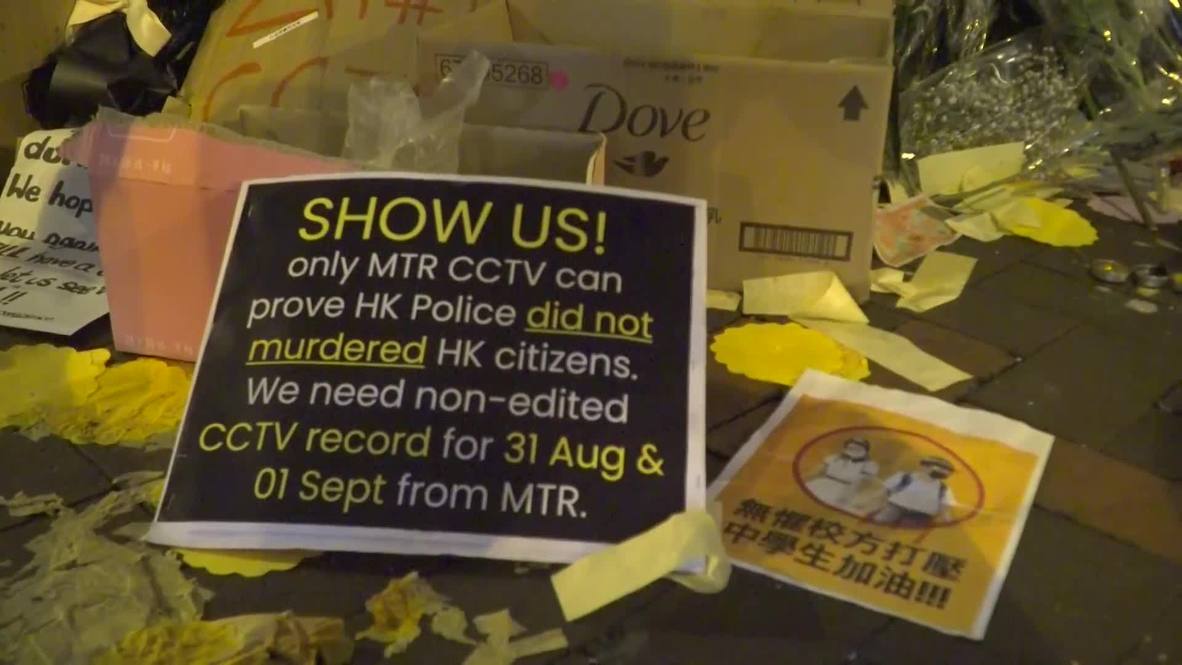 Hong Kong: Protesters demand release of CCTV footage of police assault on metro station