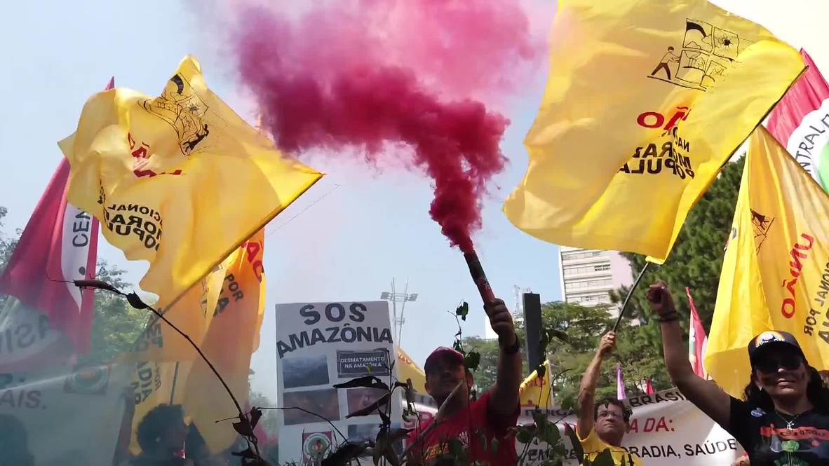Brasil: Miles de personas protestan contra la exclusión social en el Día de la Independencia del país