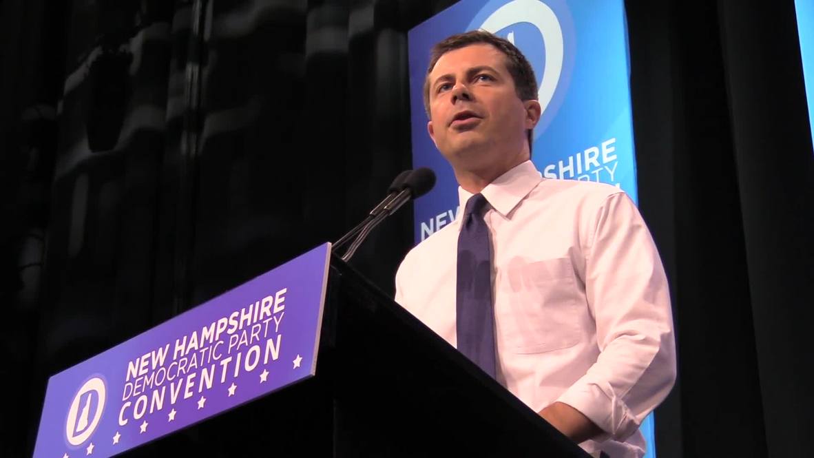 USA: Democratic candidates speak at New Hampshire convention