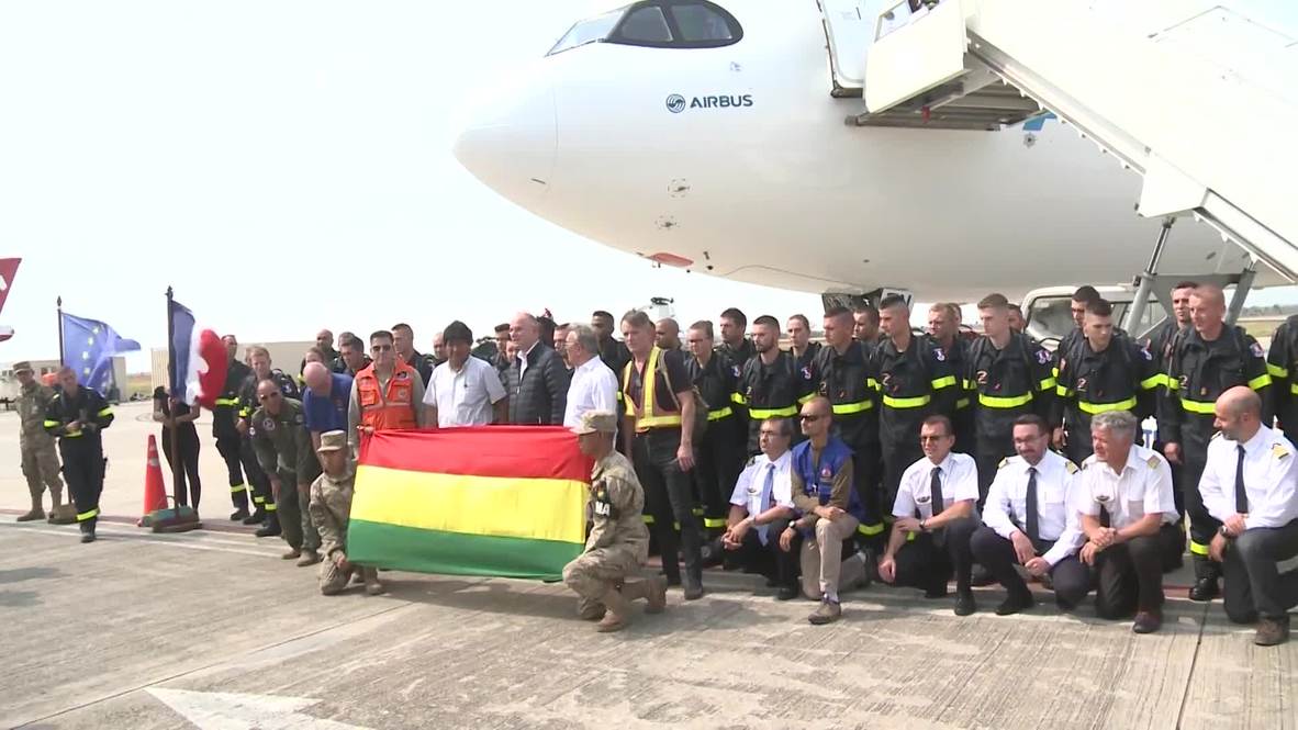 Bolivia: French firefighters arrive to help tackle Amazon blazes