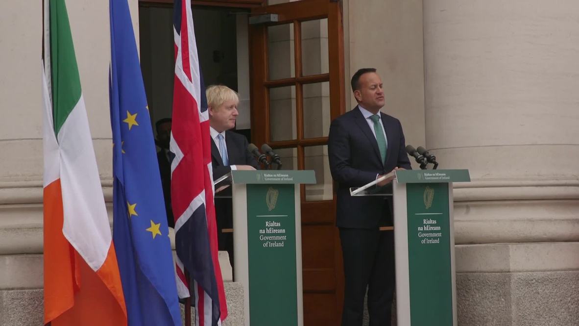 Ireland: Boris Johnson meets Varadkar in Dublin