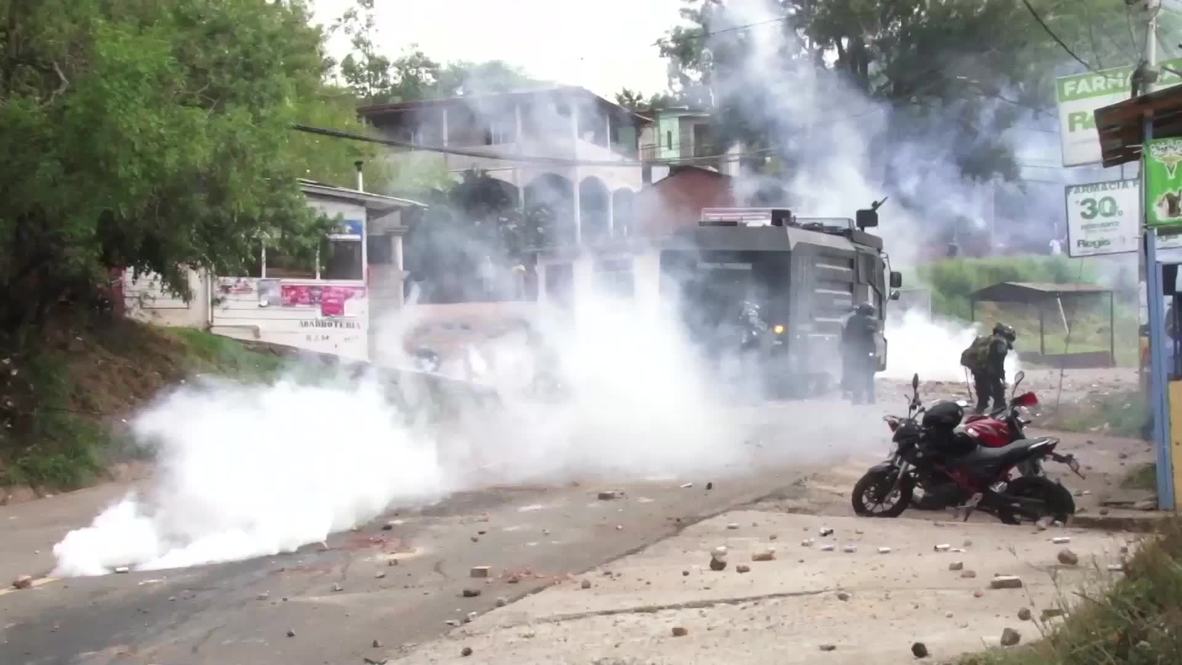 Honduras: Disturbios durante una protesta contra un proyecto habitacional en una reserva forestal