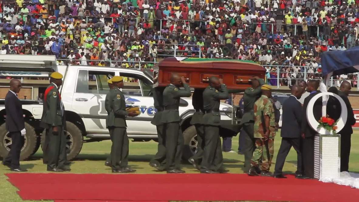 Zimbabwe: Several injured in stampede at farewell ceremony for late president Mugabe