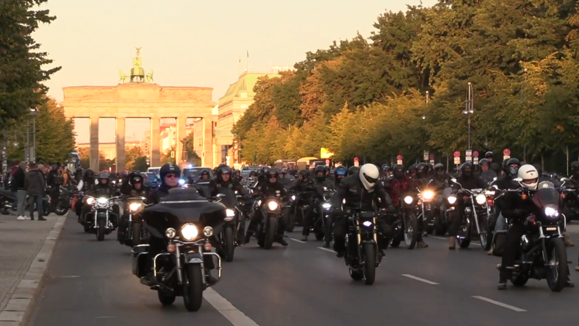Germany: Hells Angels protest against ban on public display of logo in Berlin
