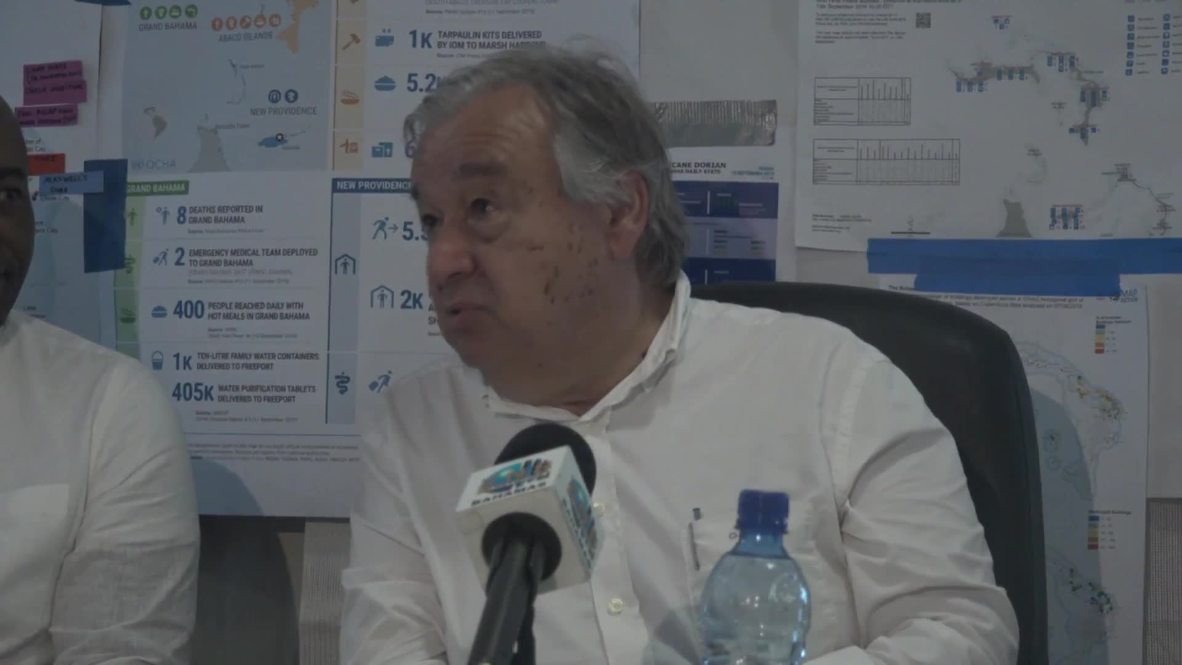 Bahamas: UN's Guterres surveys devastation in the wake of Hurricane Dorian
