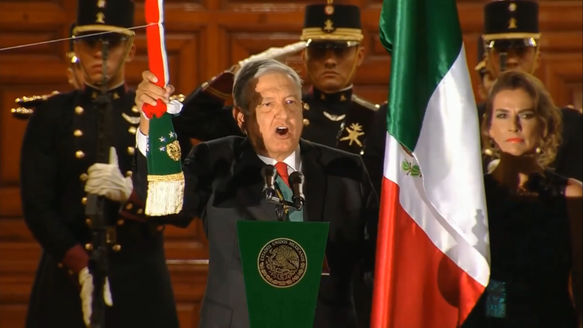 México: López Obrador participa en su primer Grito de la Independencia