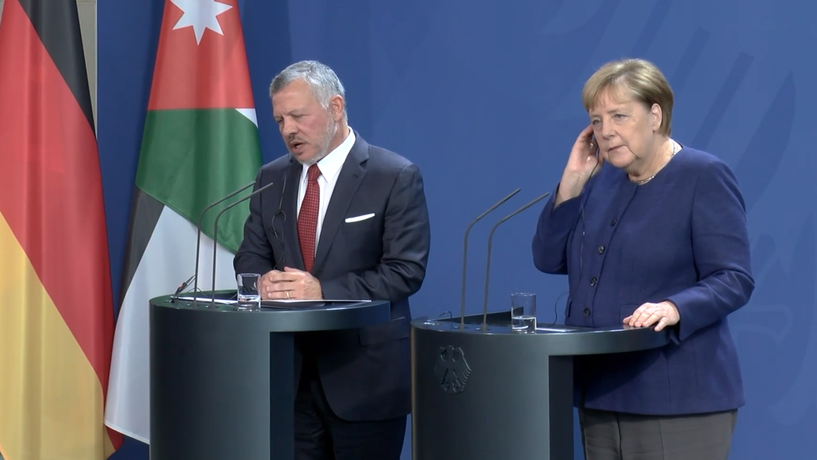 Germany: Merkel and King Abdullah II of Jordan denounce Netanyahu's annexation plan