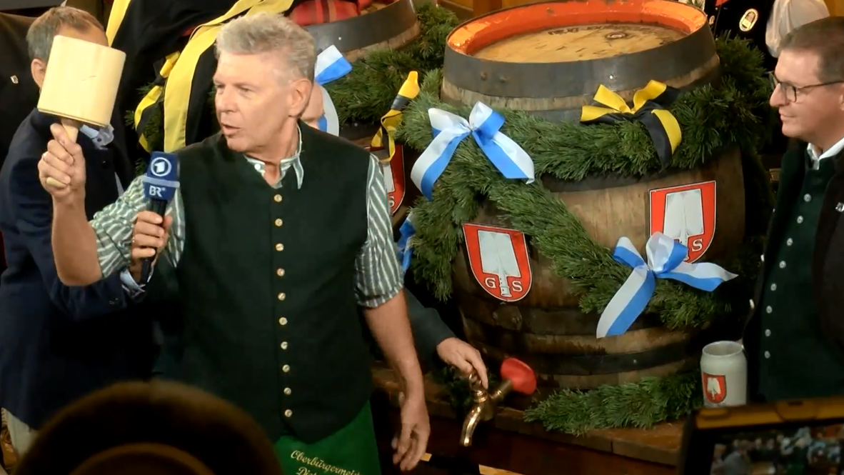 First Oktoberfest keg tapped as festival kicks off in Munich