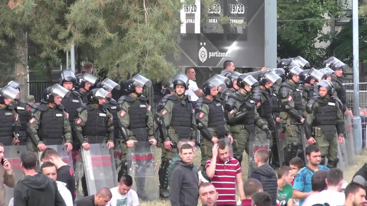 Serbia: Fuerte presencia policial en Belgrado para el derbi entre Partizan y Estrella Roja