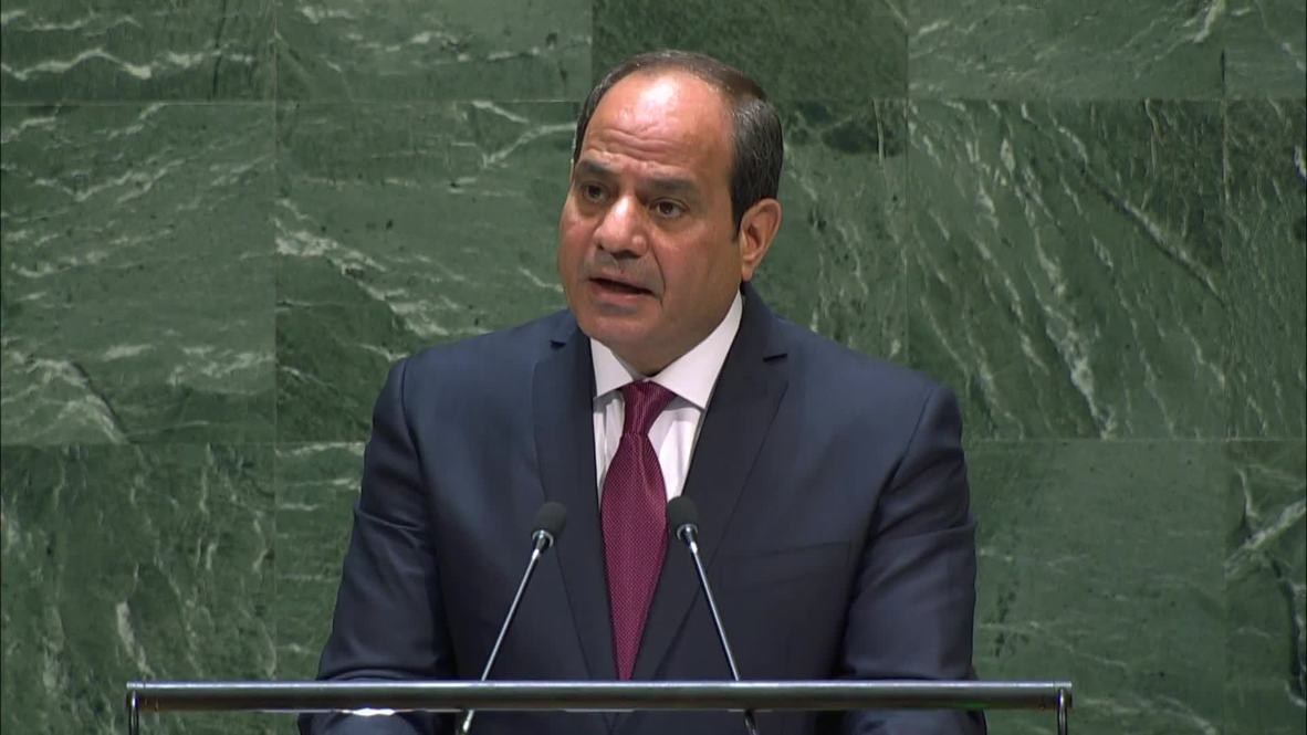 الأمم المتحدة: السيسي يدعو إلى شطب اسم السودان من قائمة الدول الراعية للإرهاب أمام الجمعية العامة