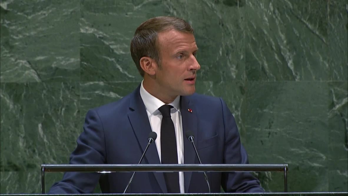 ONU: "Nos falta valor" – Macron denuncia la inacción de los líderes mundiales