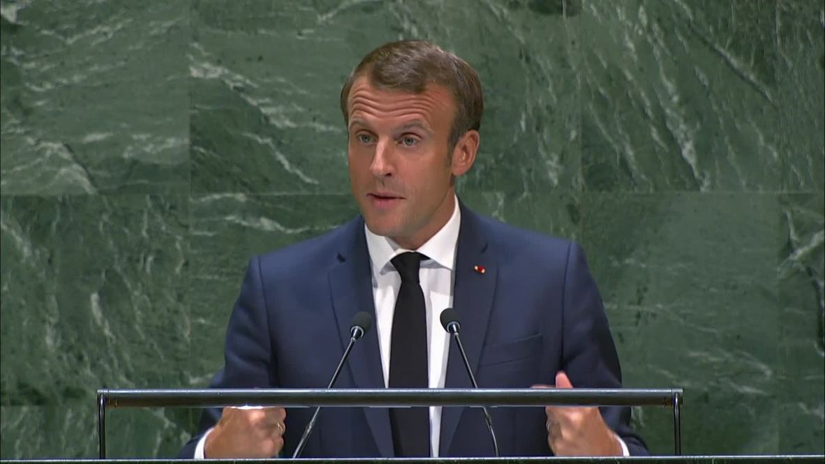 ONU: Macron establece "Cero carbono, cero deforestación" como objetivos medioambientales
