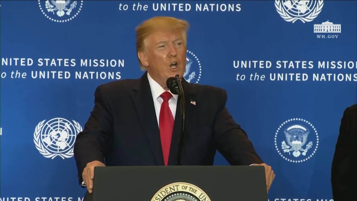 ONU: Trump califica de "engaño" la investigación de “impeachment" iniciada en su contra