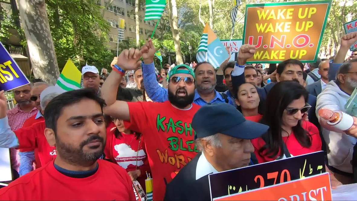 EE.UU.: Protestas en contra y a favor del primer ministro indio Modi se enfrentan en Nueva York